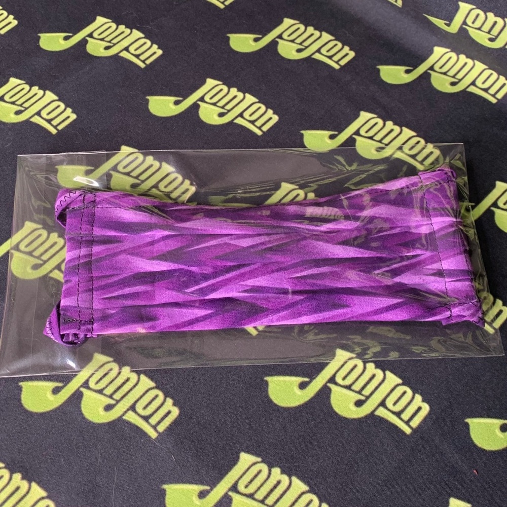 Purple Wave Pattern Handmade Face Mask - Picture 7 of 8